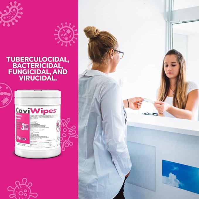 13-1100 CaviWipes Disinfecting Towelettes (Single Canister)