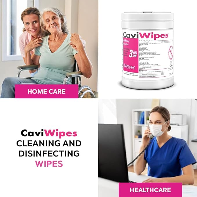 13-1100 CaviWipes Disinfecting Towelettes (Single Canister)