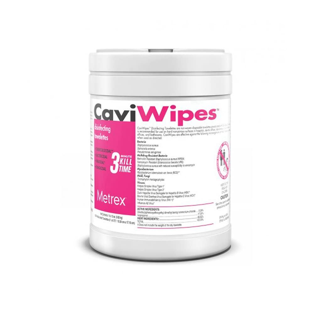 13-1100 CaviWipes Disinfecting Towelettes (Single Canister)