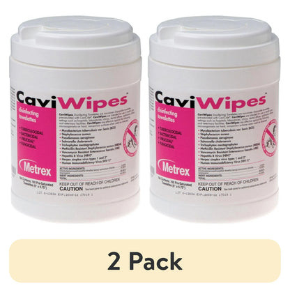 13-1100 CaviWipes Surface Disinfectant Wipe 160 Count Canister (2 Canister)
