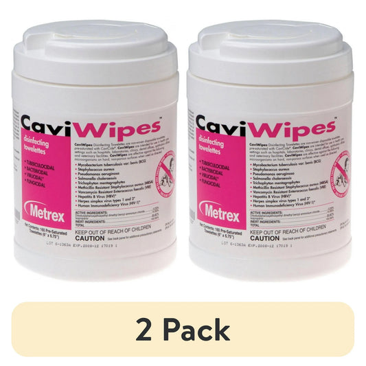 13-1100 CaviWipes Surface Disinfectant Wipe 160 Count Canister (2 Canister)
